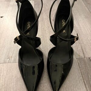 Chic Black Patent Leather Heels